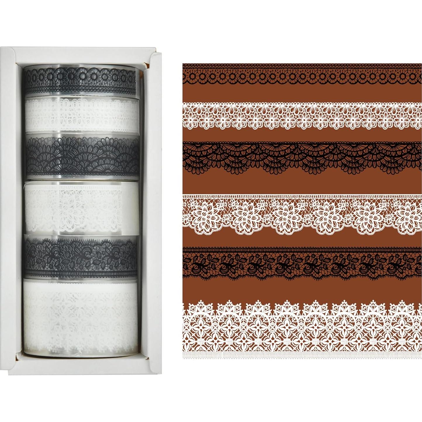 Set de 6 Rollos de Cinta Washi Decorativa PET - Songdao