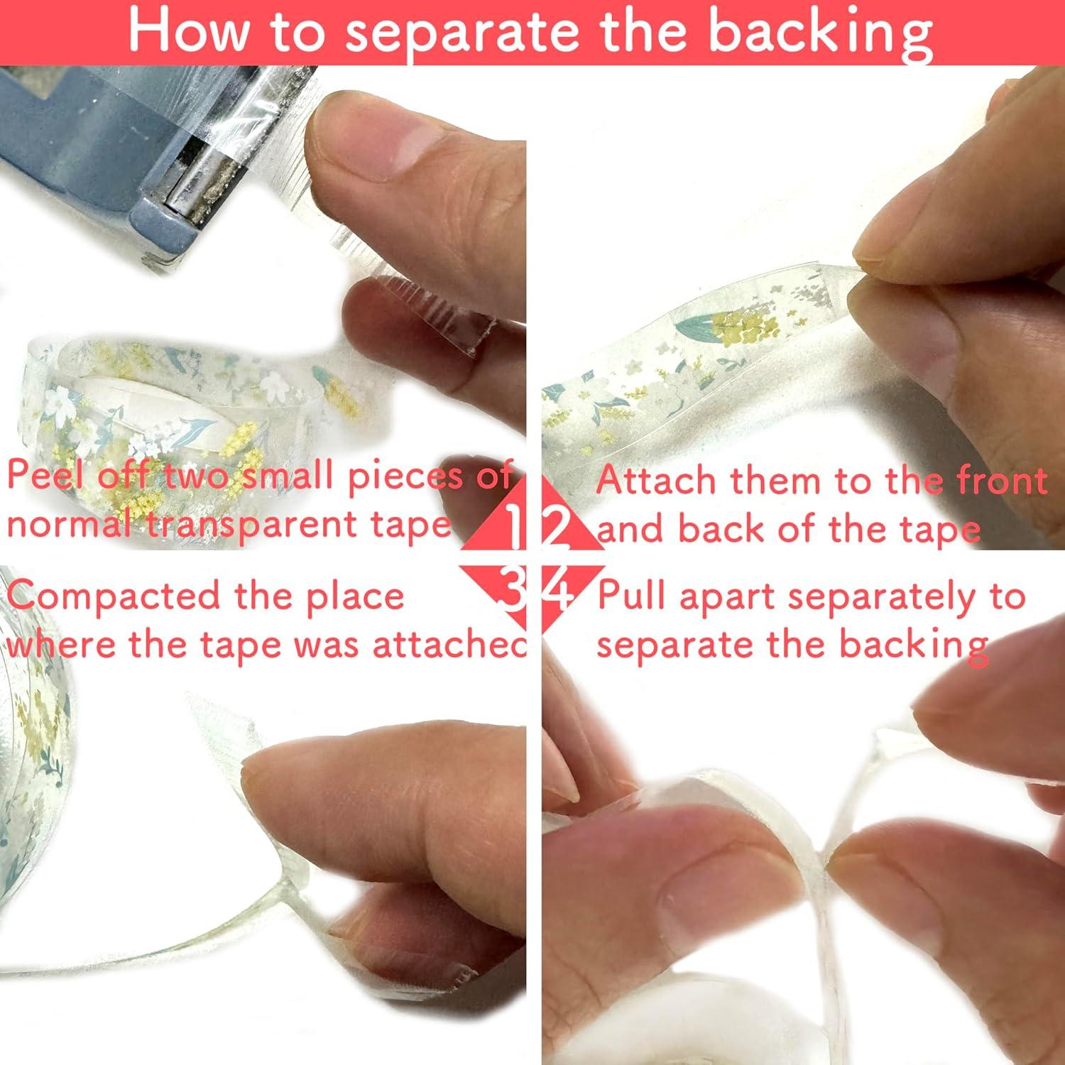 Set de 6 Rollos de Cinta Washi Decorativa PET - Songdao