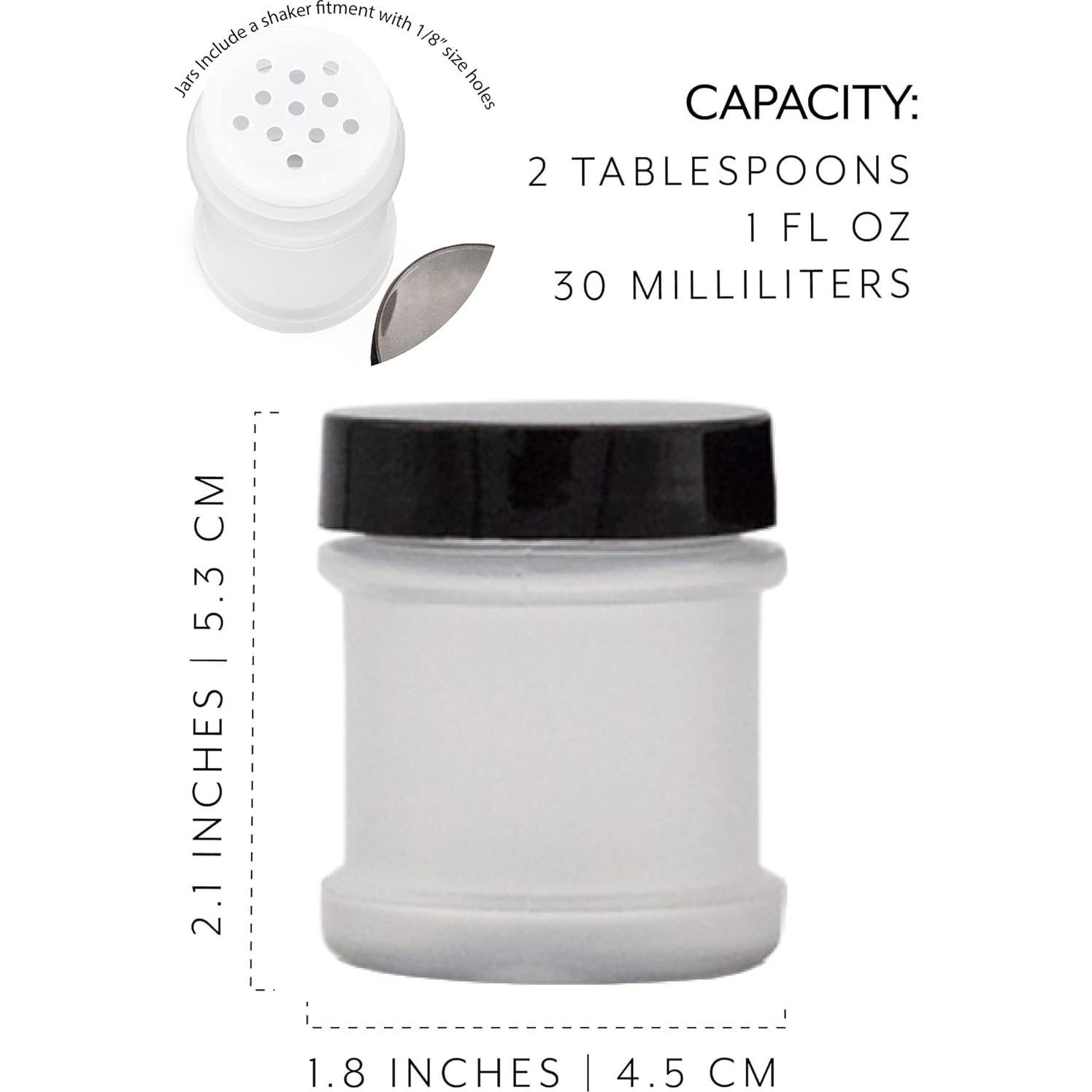 Frascos de Especias Mini Cornucopia 30ml con Tamiz - Paquete de 12