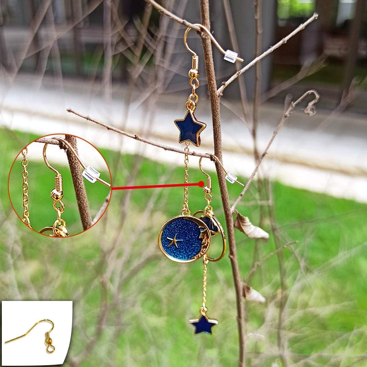 120 Ganchos de Aretes Chapados en Oro TTSAM para DIY