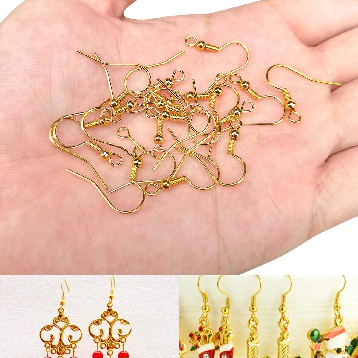 120 Ganchos de Aretes Chapados en Oro TTSAM para DIY