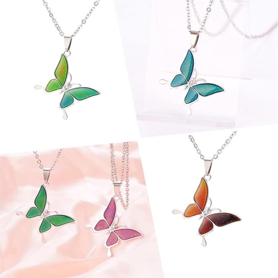 Collar Colgante Cambiante de Color Aleación Acero Inoxidable