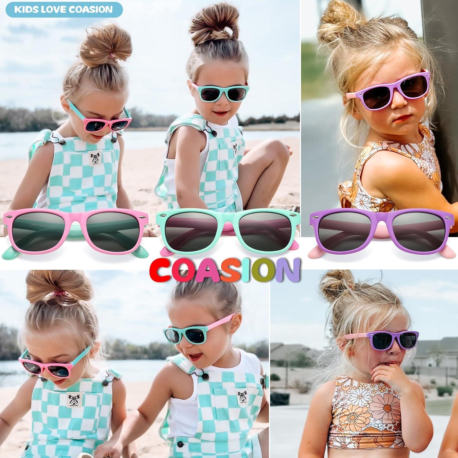 Gafas de sol polarizadas COASION para niños 3-9 años UV400