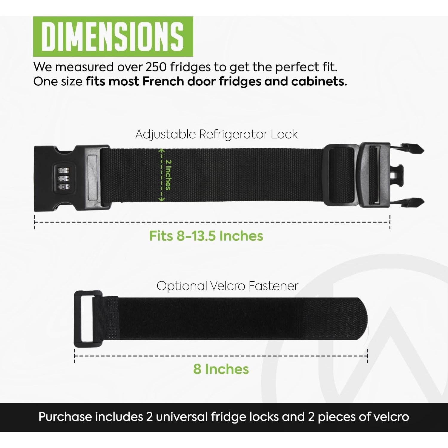 Candado de Combinación Urban August para Refrigerador - Paquete de 2
