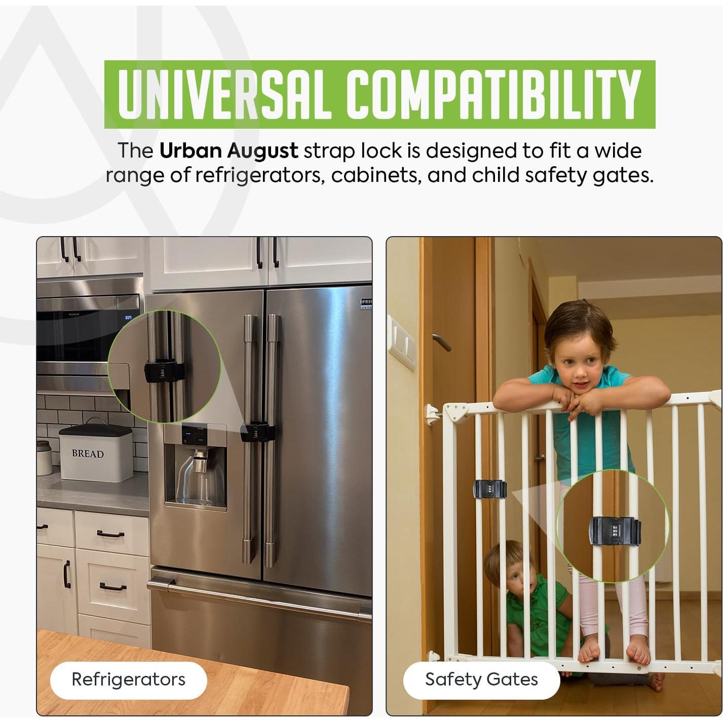 Candado de Combinación Urban August para Refrigerador - Paquete de 2