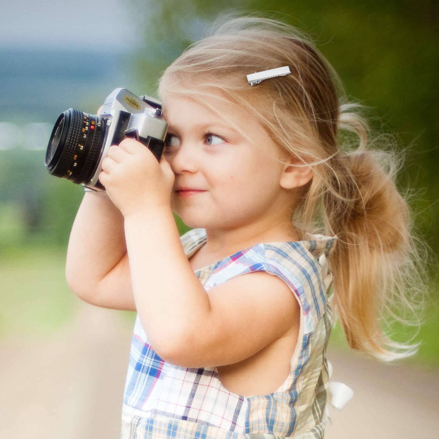 200 Clips de Pelo Metálicos Cocodrilo Hotop 3.2 cm para DIY