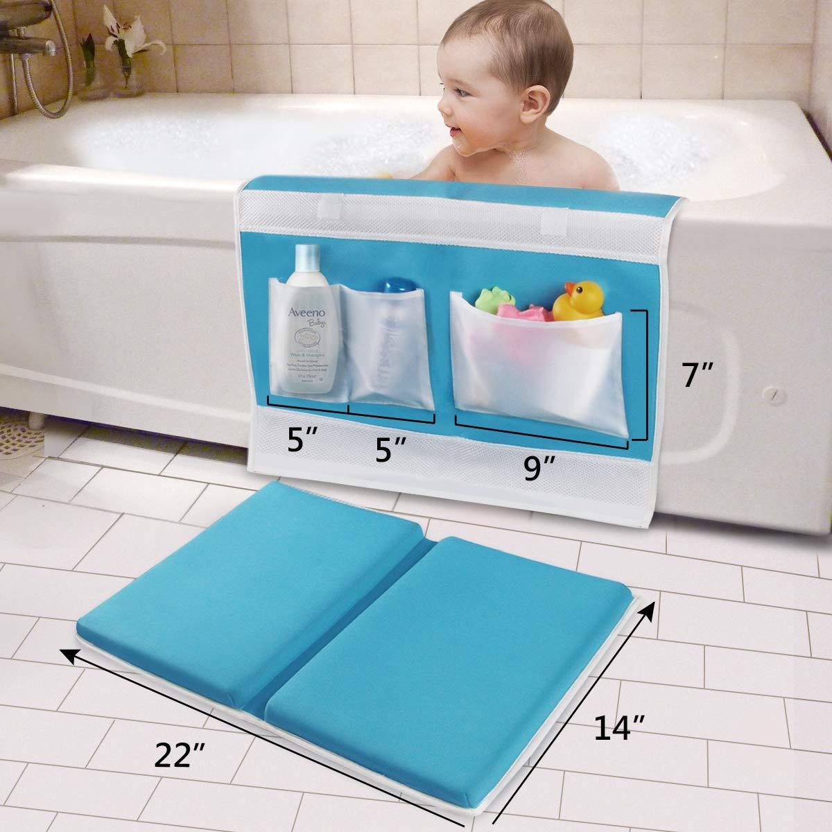 Almohadilla de Baño GameXcel Azul con Organizador de Juguetes