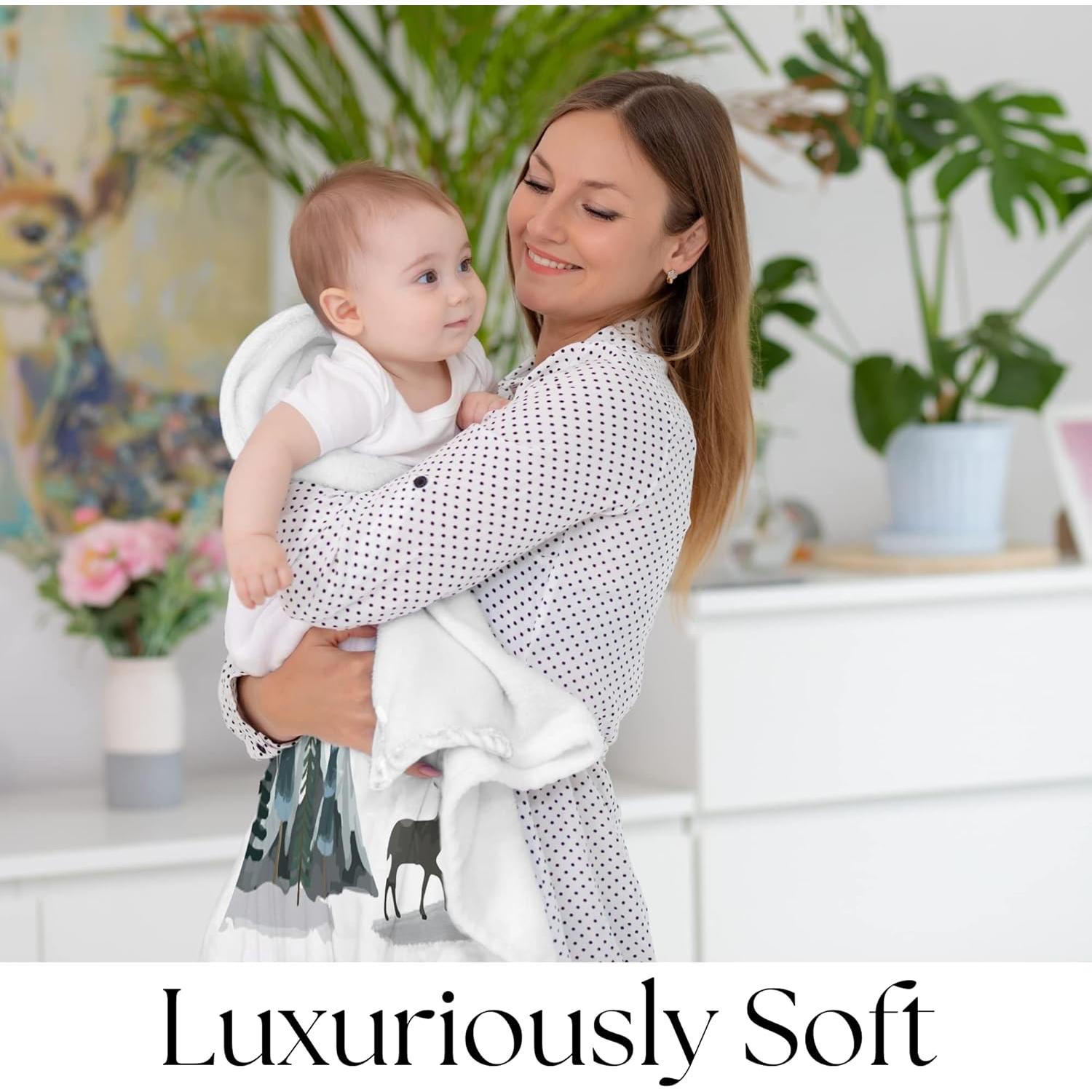 Manta de Hitos para Bebé KEMINA 127x102 cm Aventura en la Montaña