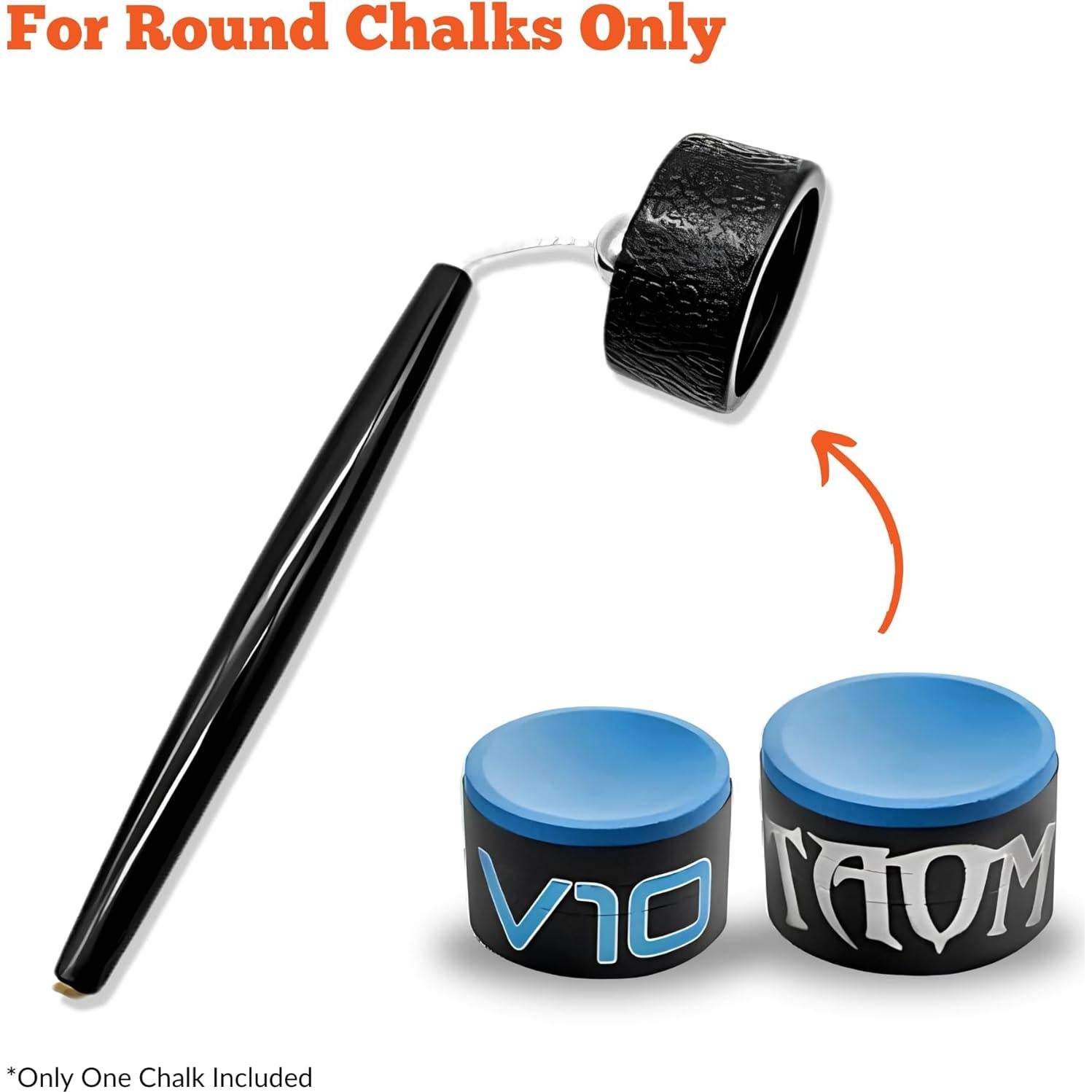 Soporte de Tiza Circular Beer City Billiards con Tiza TAOM V10