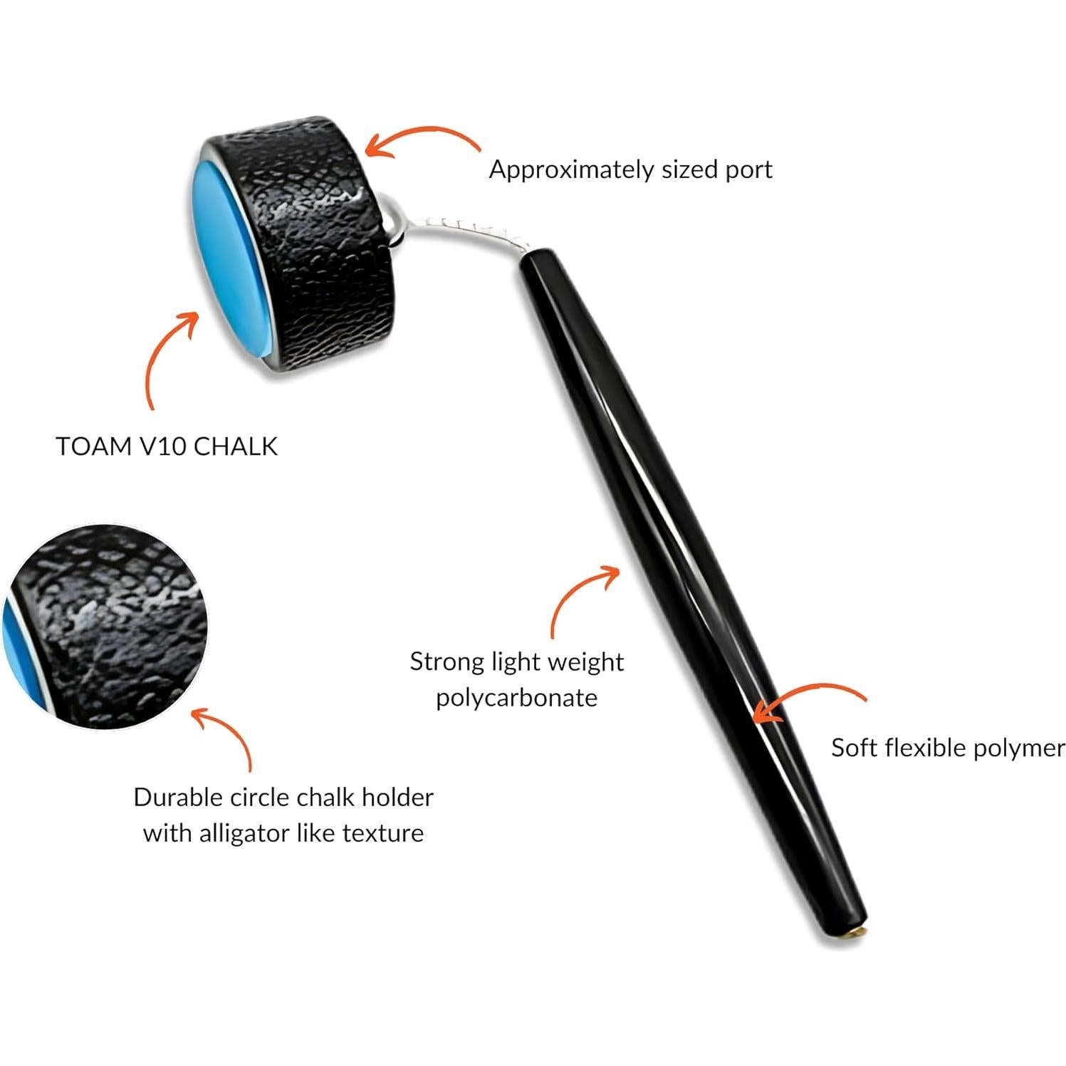 Soporte de Tiza Circular Beer City Billiards con Tiza TAOM V10