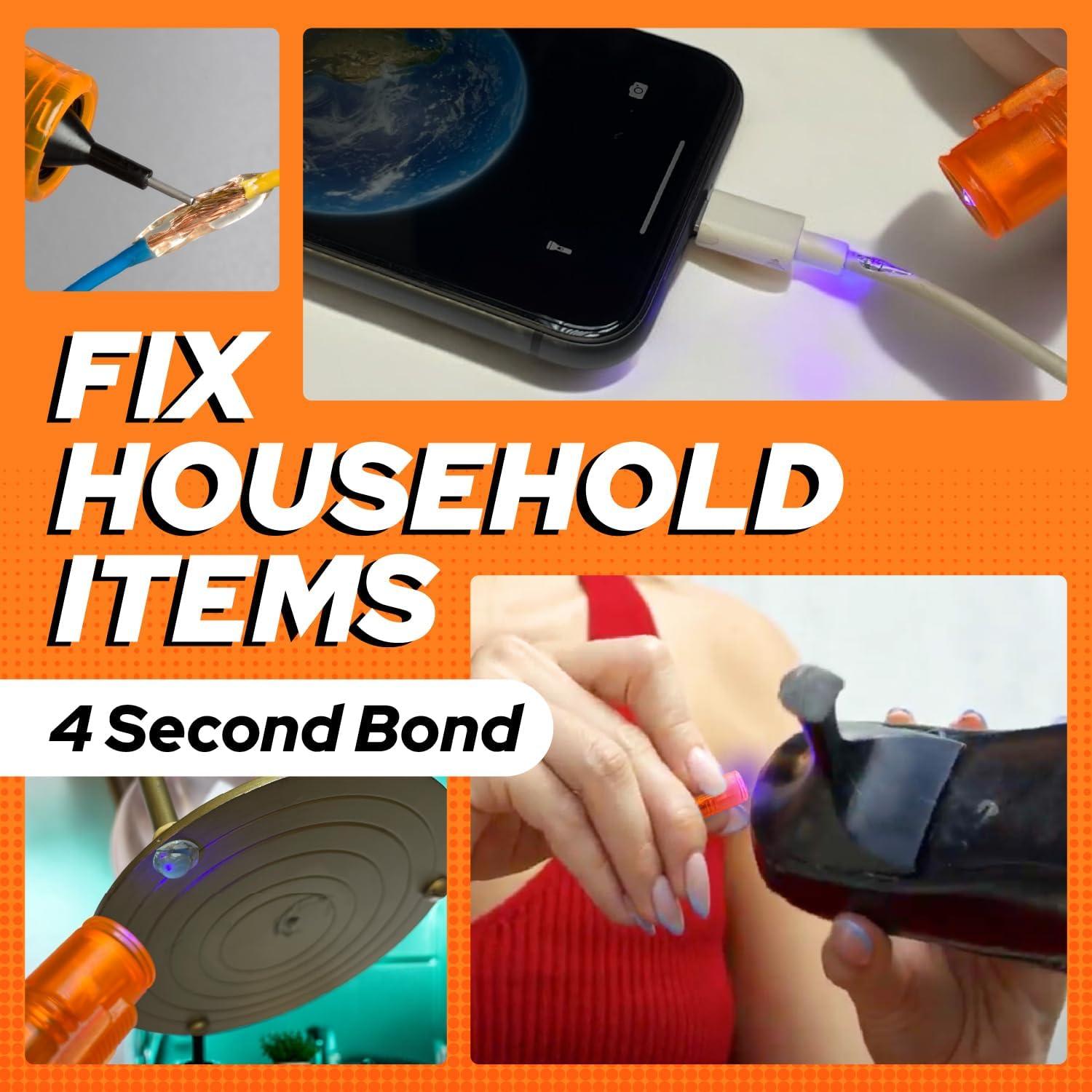 Kit de Soldadura de Plástico UV Bondic - 8ml, Adhesivo Resistente