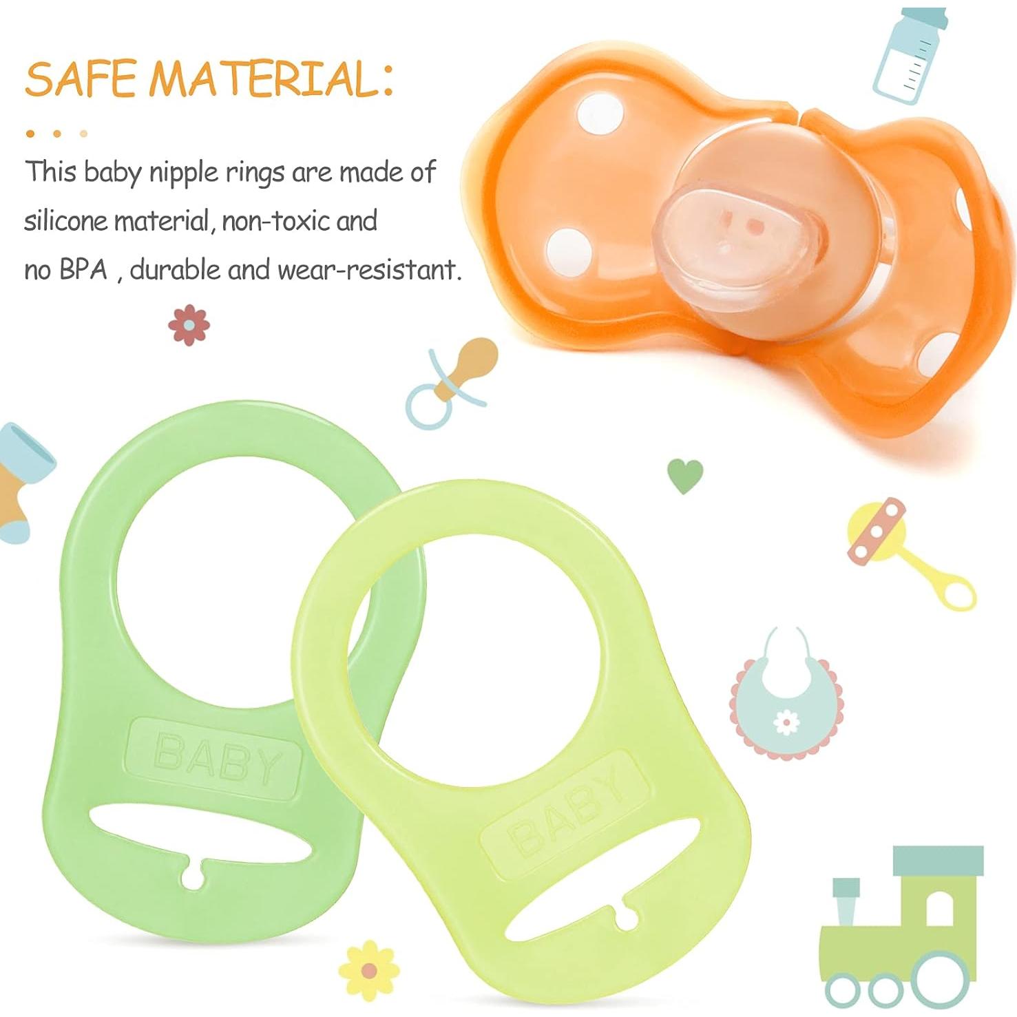 15 Clips de Chupete de Silicona Patelai para Bebés Coloridos