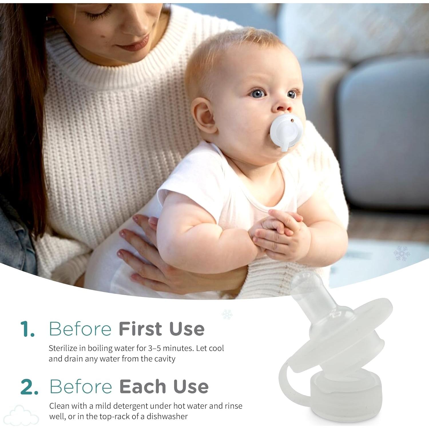 Chupete Congelable Nippii para Alivio de Dentición - Silicona Grado Médico - 0-9 Meses - Libre de BPA