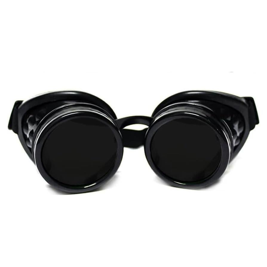 Gafas Steampunk GloFX Negras Tintadas para Rave EDM