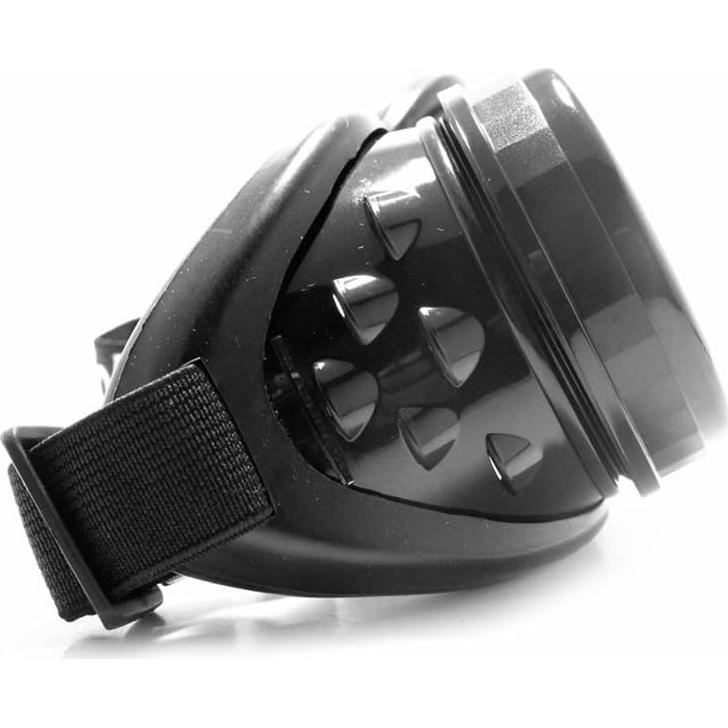 Gafas Steampunk GloFX Negras Tintadas para Rave EDM