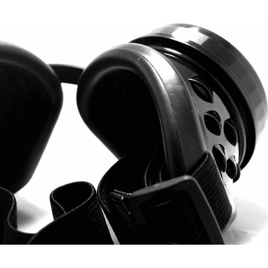 Gafas Steampunk GloFX Negras Tintadas para Rave EDM