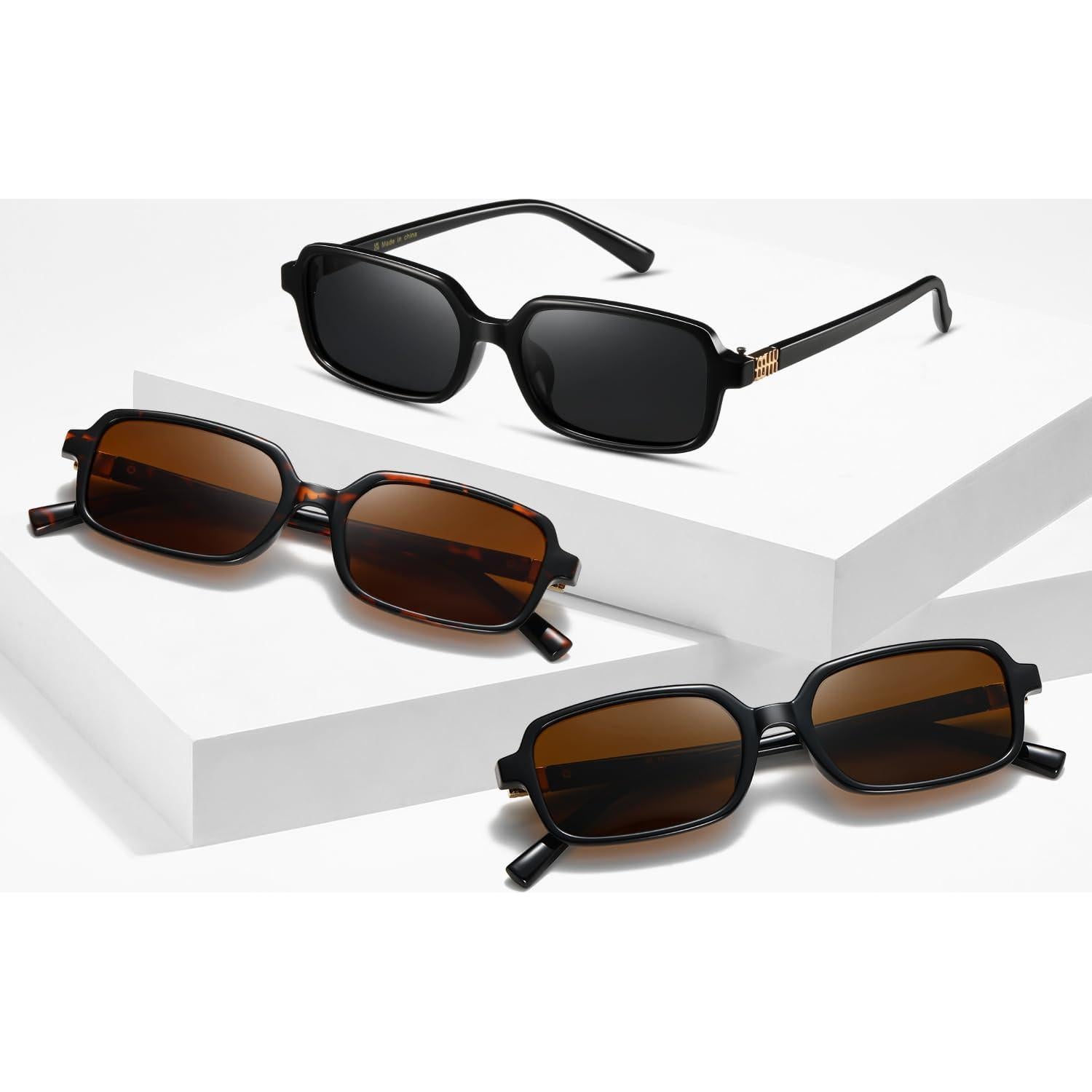 Gafas de sol polarizadas MASDUN Vision UV400 retro 90s - 3 unidades