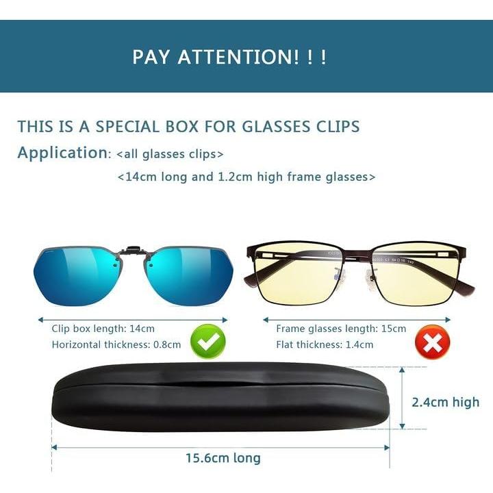 Estuche Duro para Gafas UpaClaire Negro Ultra-Ligero