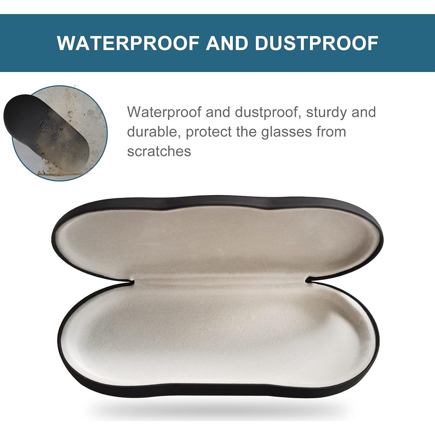 Estuche Duro para Gafas UpaClaire Negro Ultra-Ligero