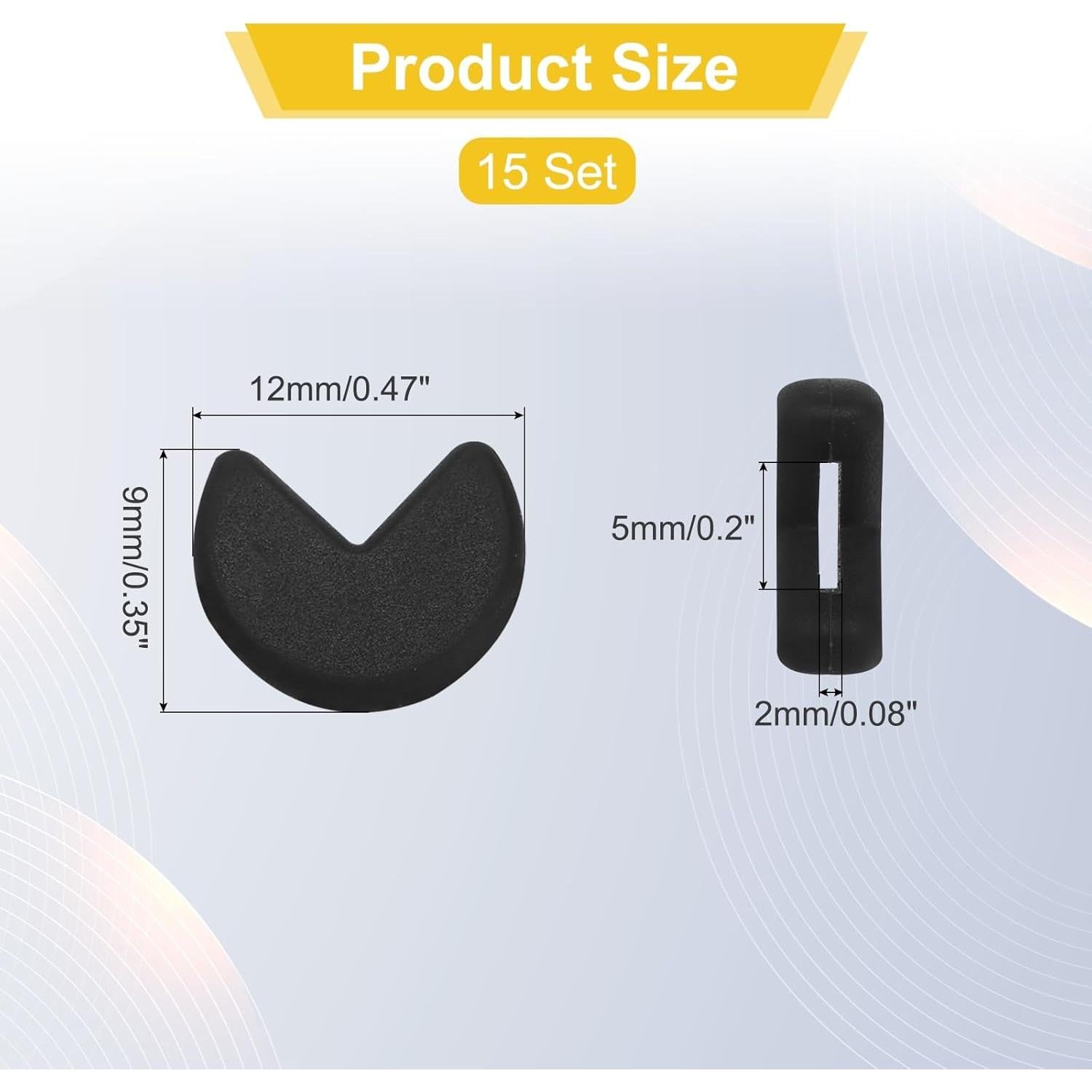 Retenedor de Gafas de Silicona PATIKIL - 15 Pares Antideslizante