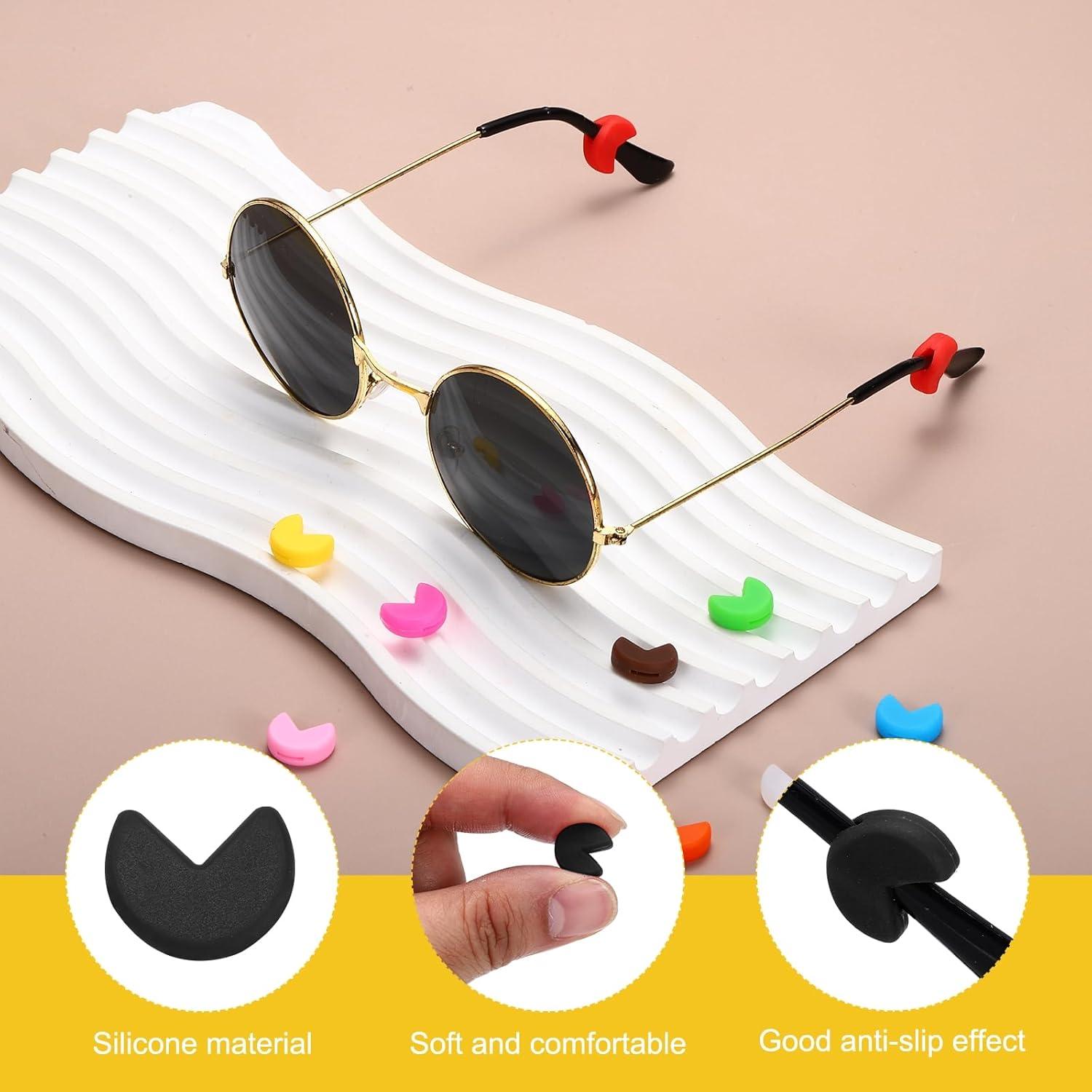 Retenedor de Gafas de Silicona PATIKIL - 15 Pares Antideslizante