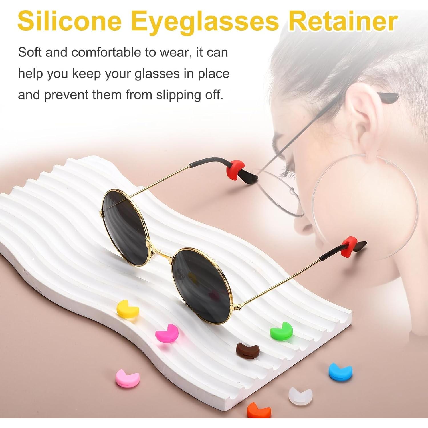 Retenedor de Gafas de Silicona PATIKIL - 15 Pares Antideslizante