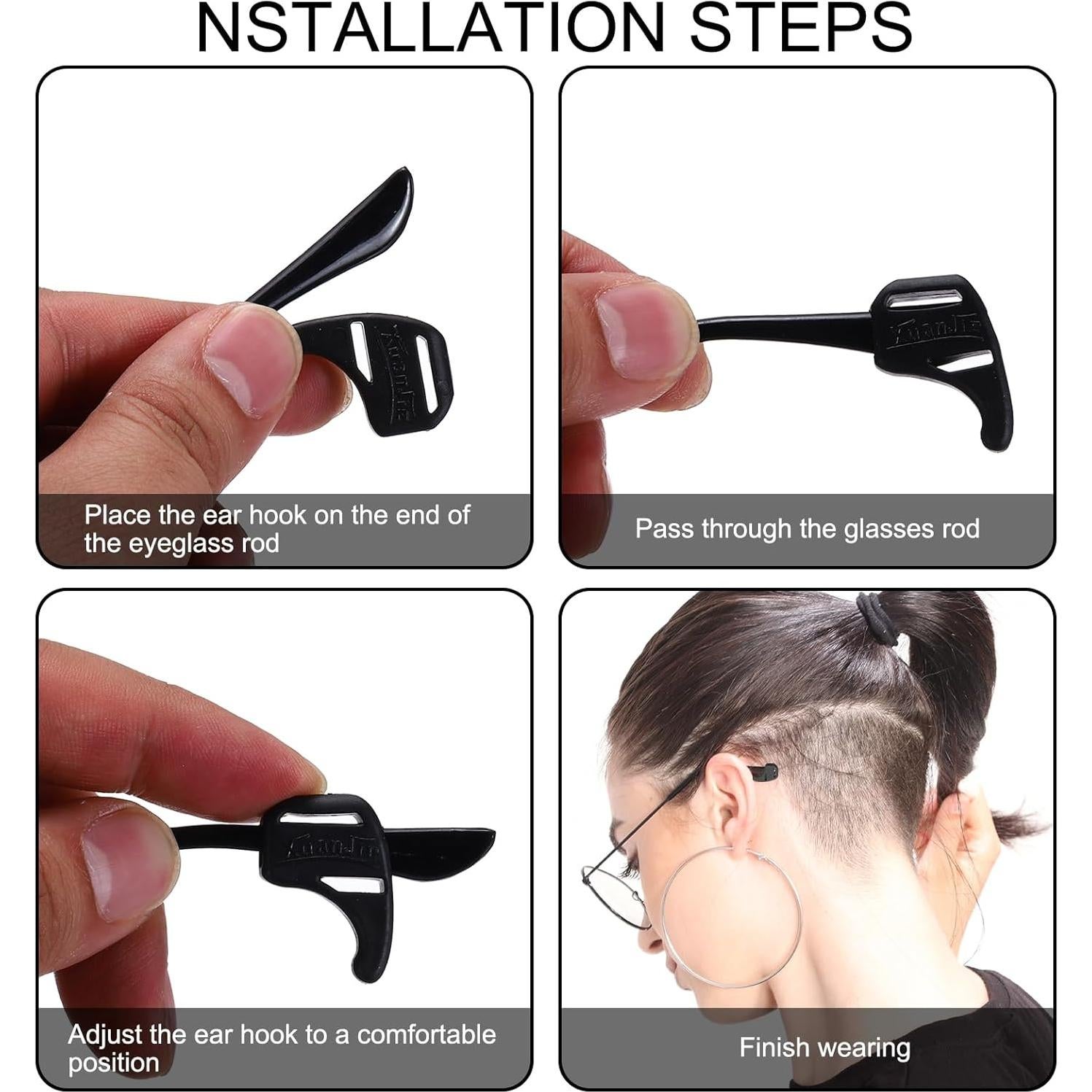 Retenedor de Gafas de Silicona PATIKIL - 15 Pares Antideslizante