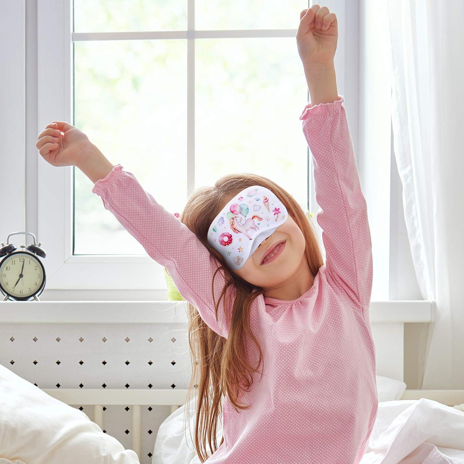 20 Máscaras de Ojos Blancas Syhood + 8 Marcadores Tela DIY