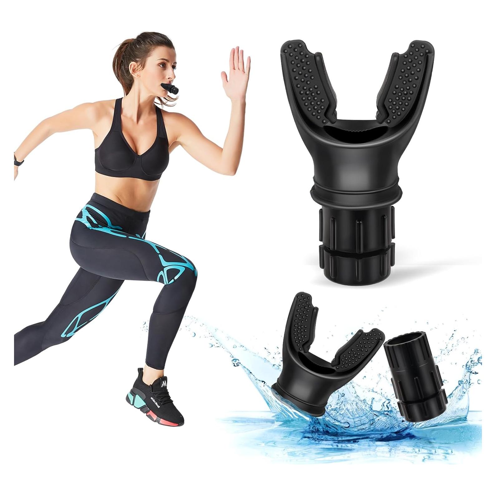 Entrenador de Respiración Portátil TEAWOO Ajustable Negro