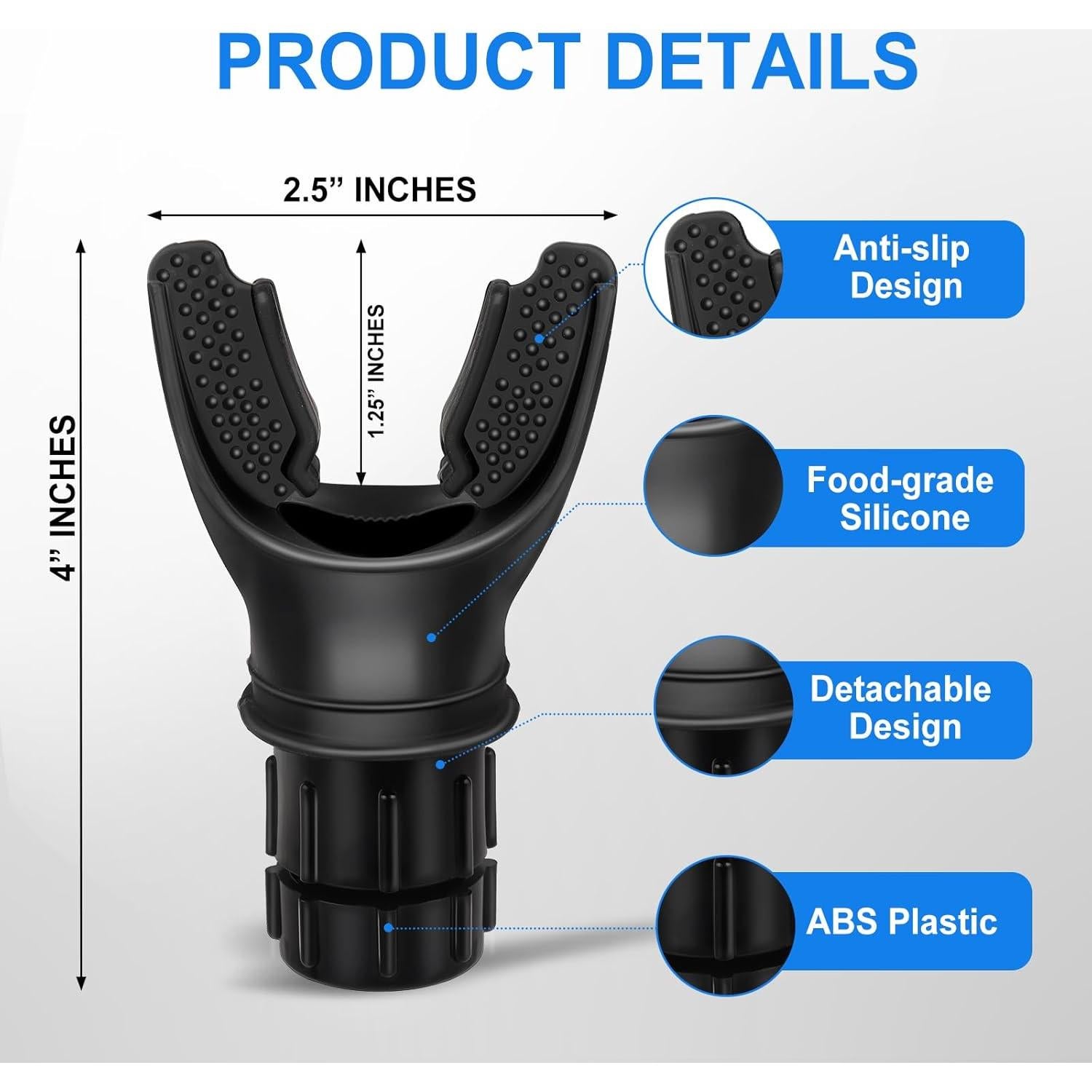 Entrenador de Respiración Portátil TEAWOO Ajustable Negro