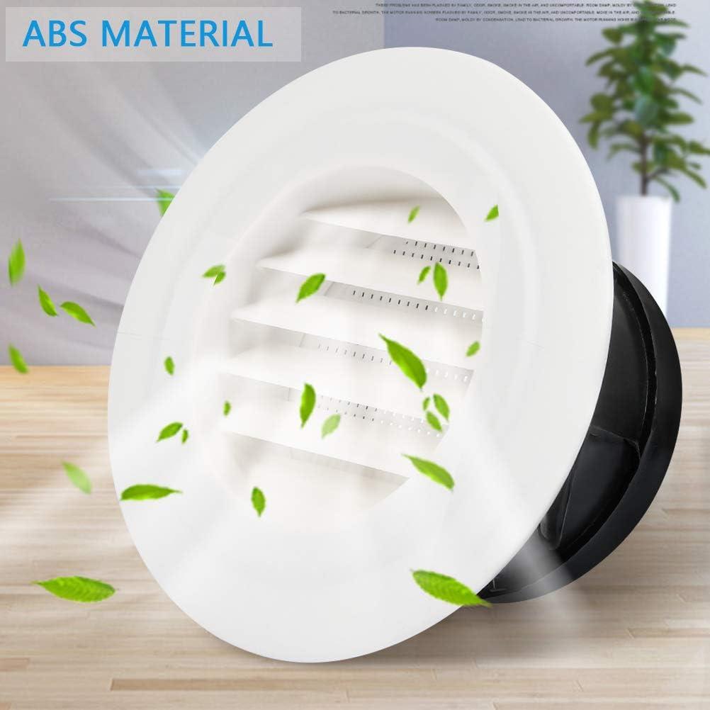 Rejilla de Ventilación Redonda FOCCTS 6.78 cm ABS Blanca 2Pack