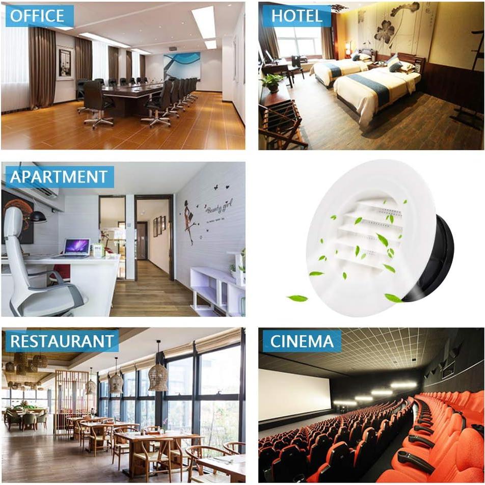 Rejilla de Ventilación Redonda FOCCTS 6.78 cm ABS Blanca 2Pack