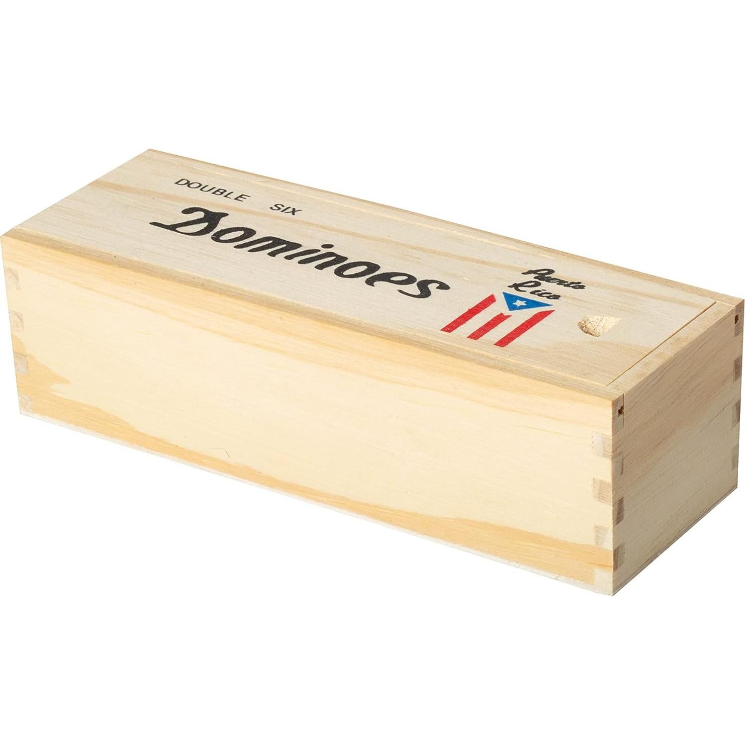 Juego de Dóminos Doble Seis Artisan Owl Puerto Rico con Caja de Madera