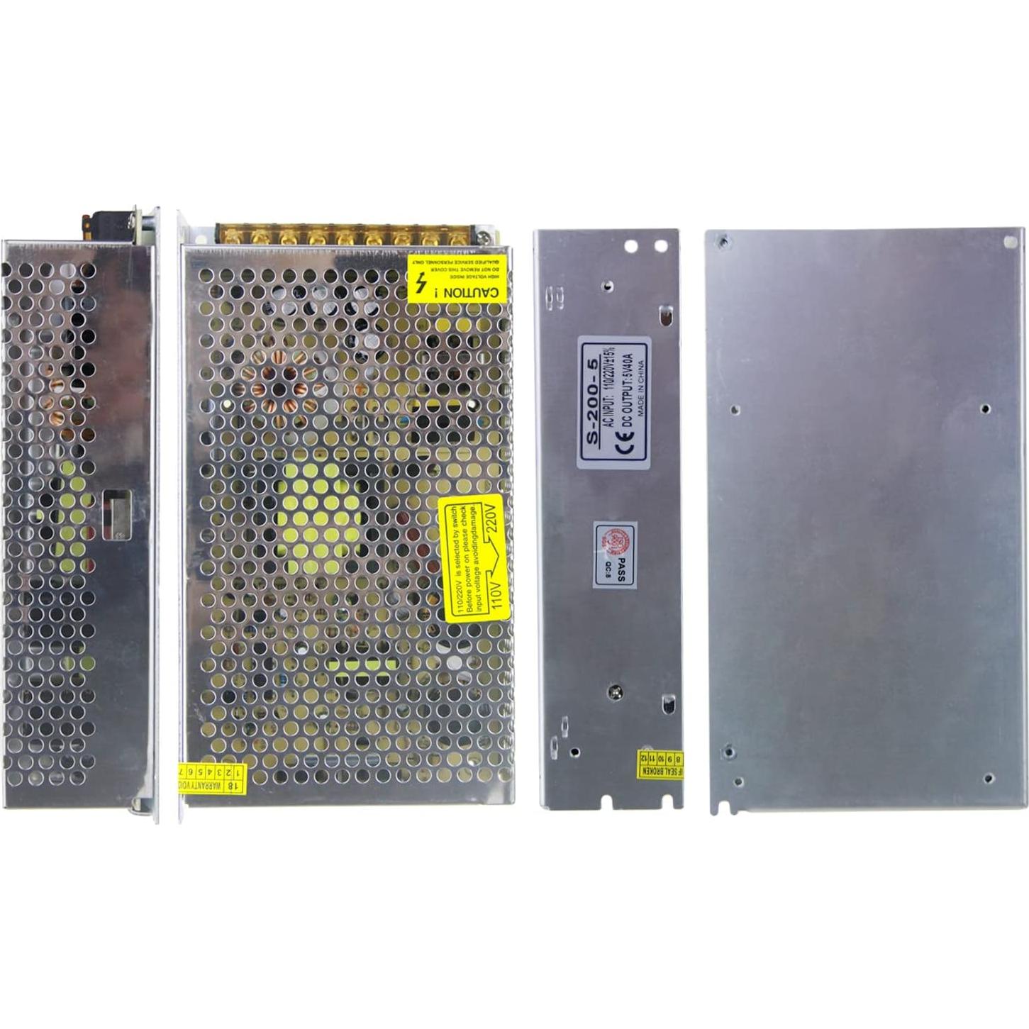 Fuente de Poder 5V 40A 200W ALITOVE Adaptador AC a DC