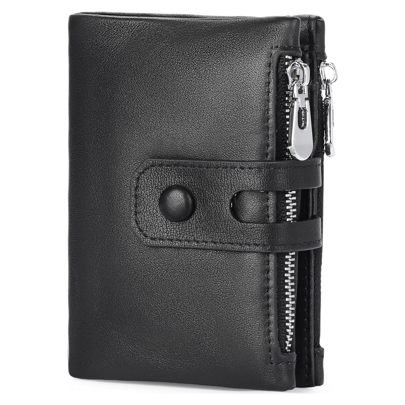 Billetera de cuero FALAN MULE para hombres con bloqueo RFID