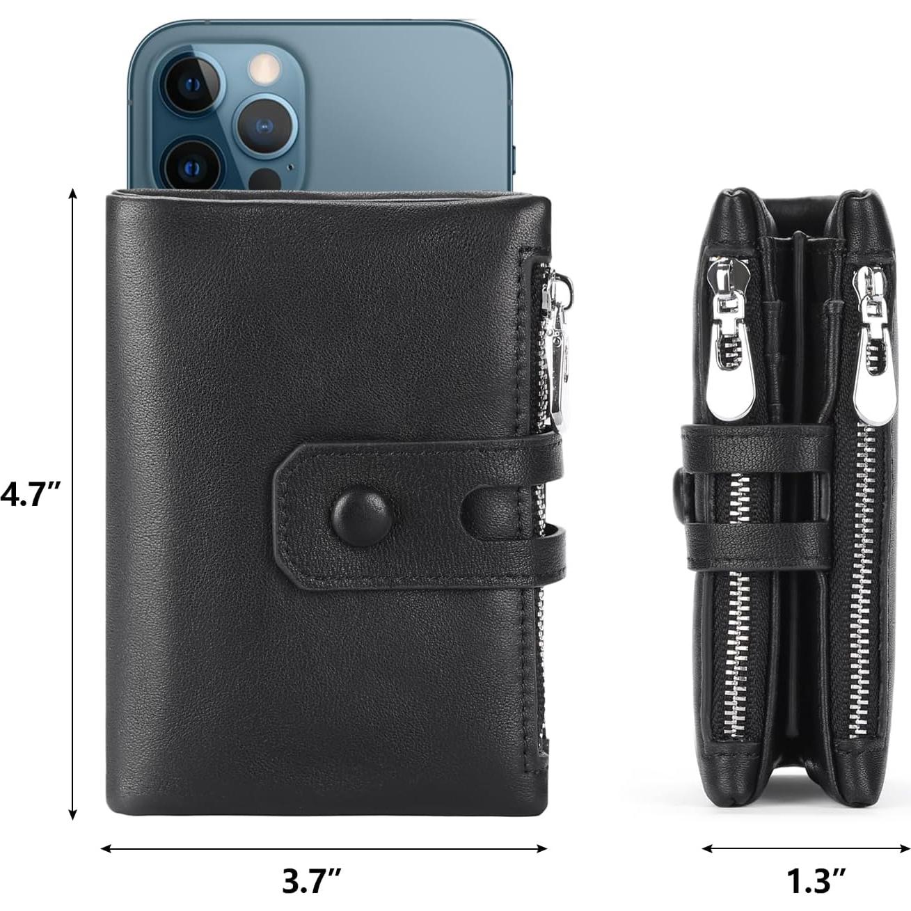 Billetera de cuero FALAN MULE para hombres con bloqueo RFID