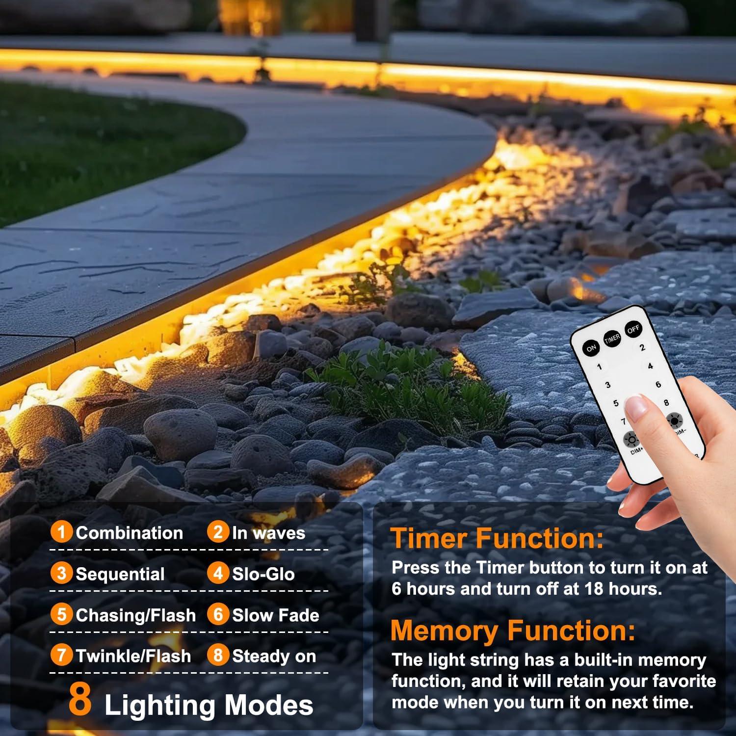 Luces de Cuerda LED OMIKA 30.48m 2700K IP68 Blanco Cálido