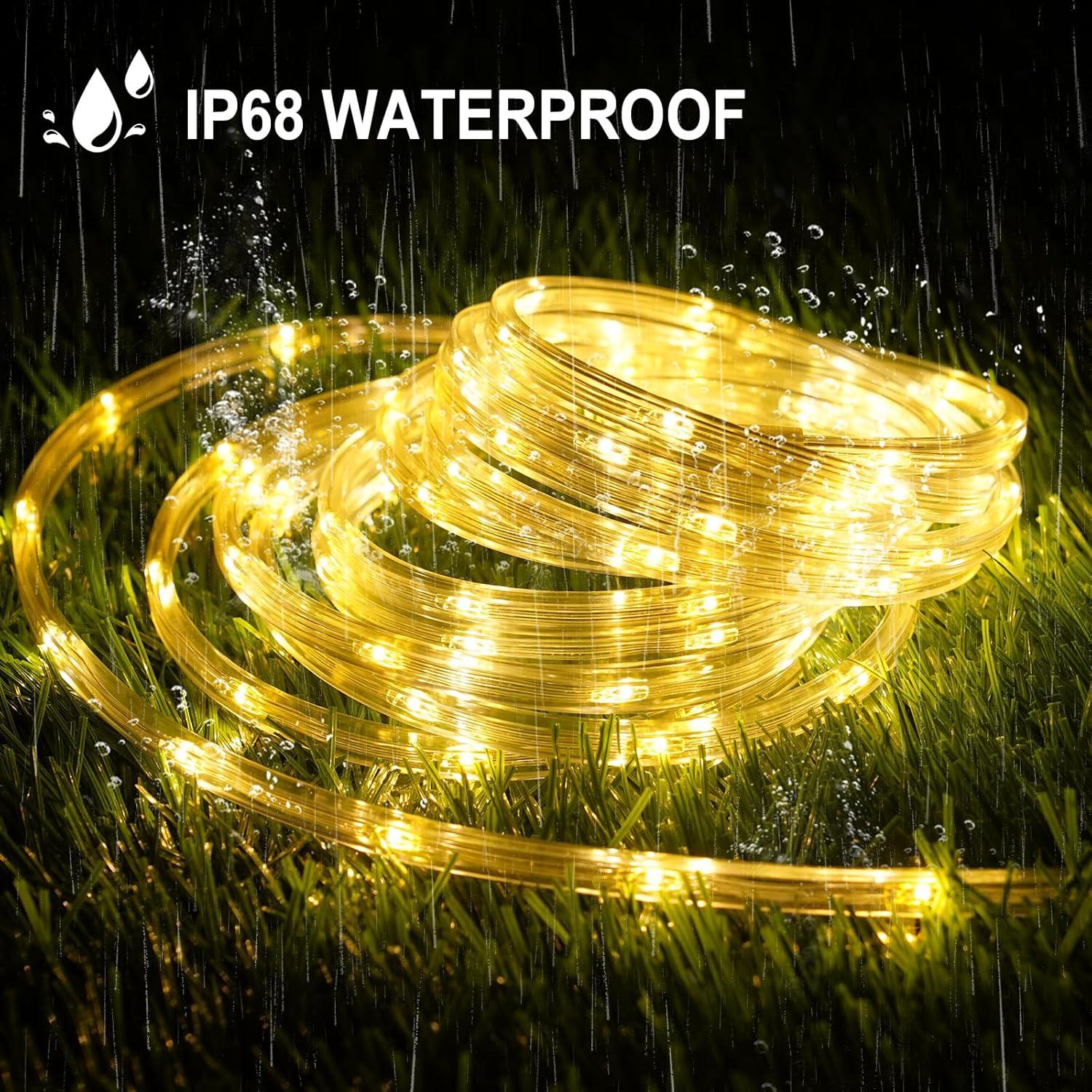 Luces de Cuerda LED OMIKA 30.48m 2700K IP68 Blanco Cálido