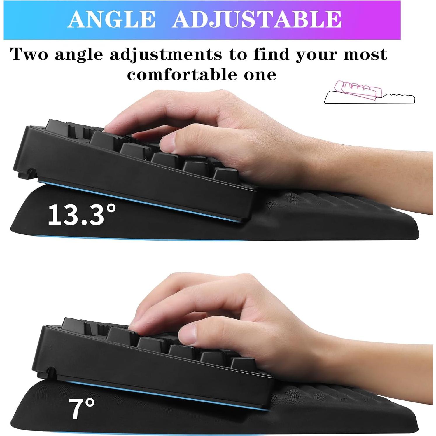 Soporte de Teclado Ergonómico CFHYZAZNCL con Almohadilla Negra