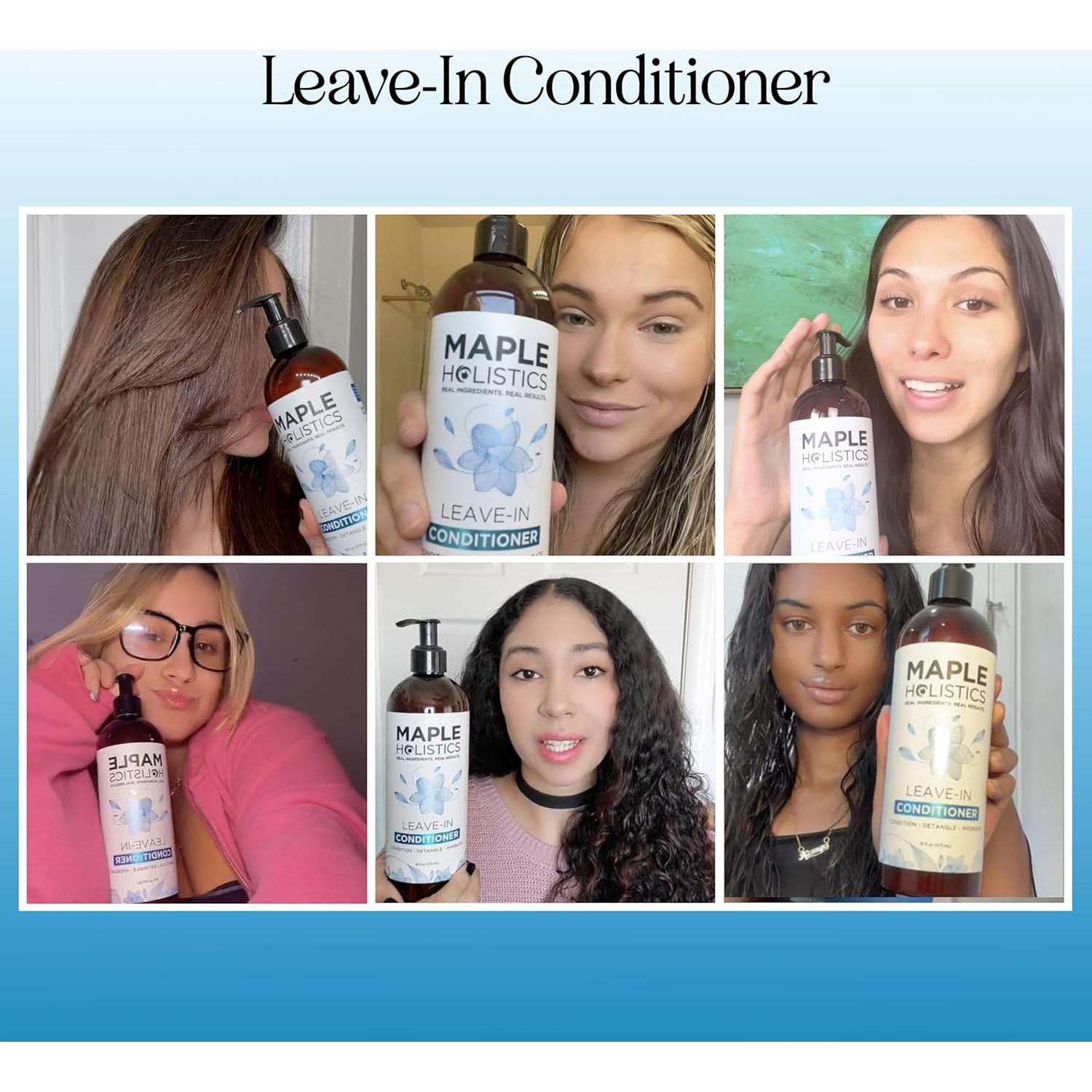 Acondicionador Sin Enjuague Maple Holistics 473 ml Hidratante