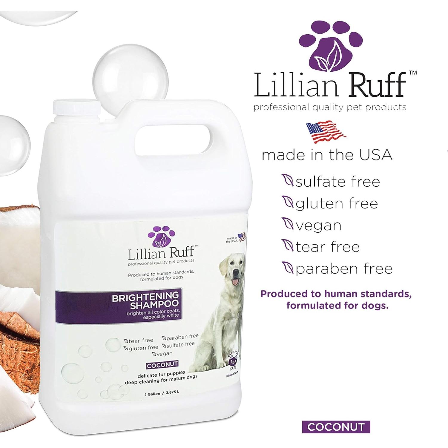 Champú Blanqueador Profesional Lillian Ruff 3.78L para Perros