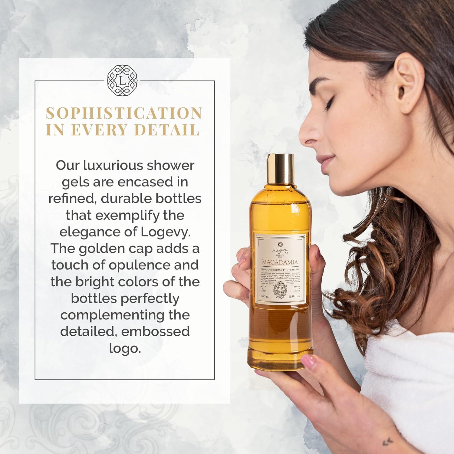 Gel de Ducha Logevy Macadamia 500ml - Hidratante y Suave