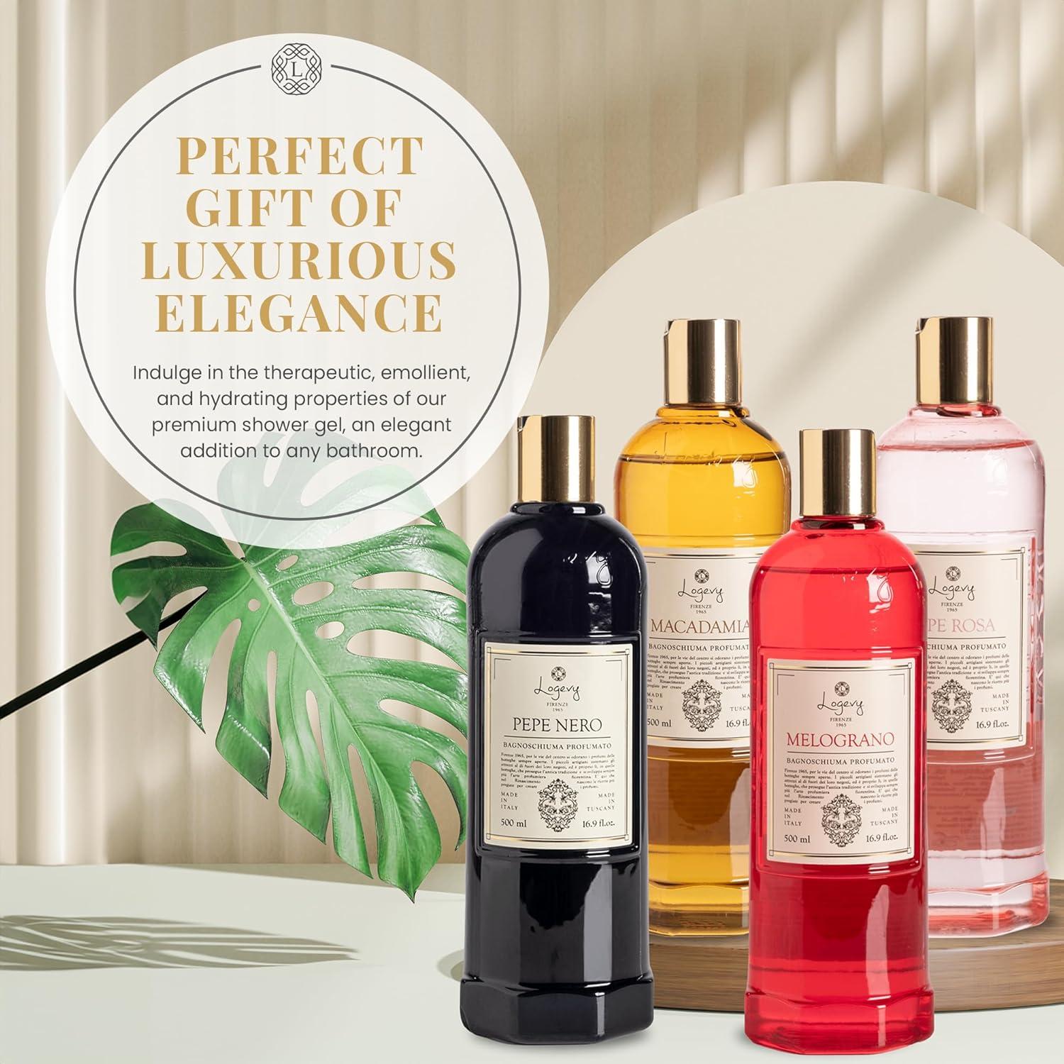 Gel de Ducha Logevy Macadamia 500ml - Hidratante y Suave