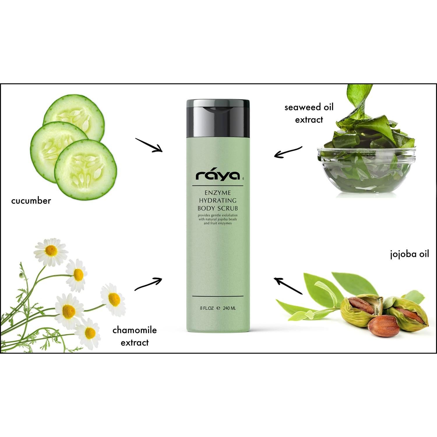 Exfoliante Corporal Hidratante Raya 227 ml Aroma Pepino