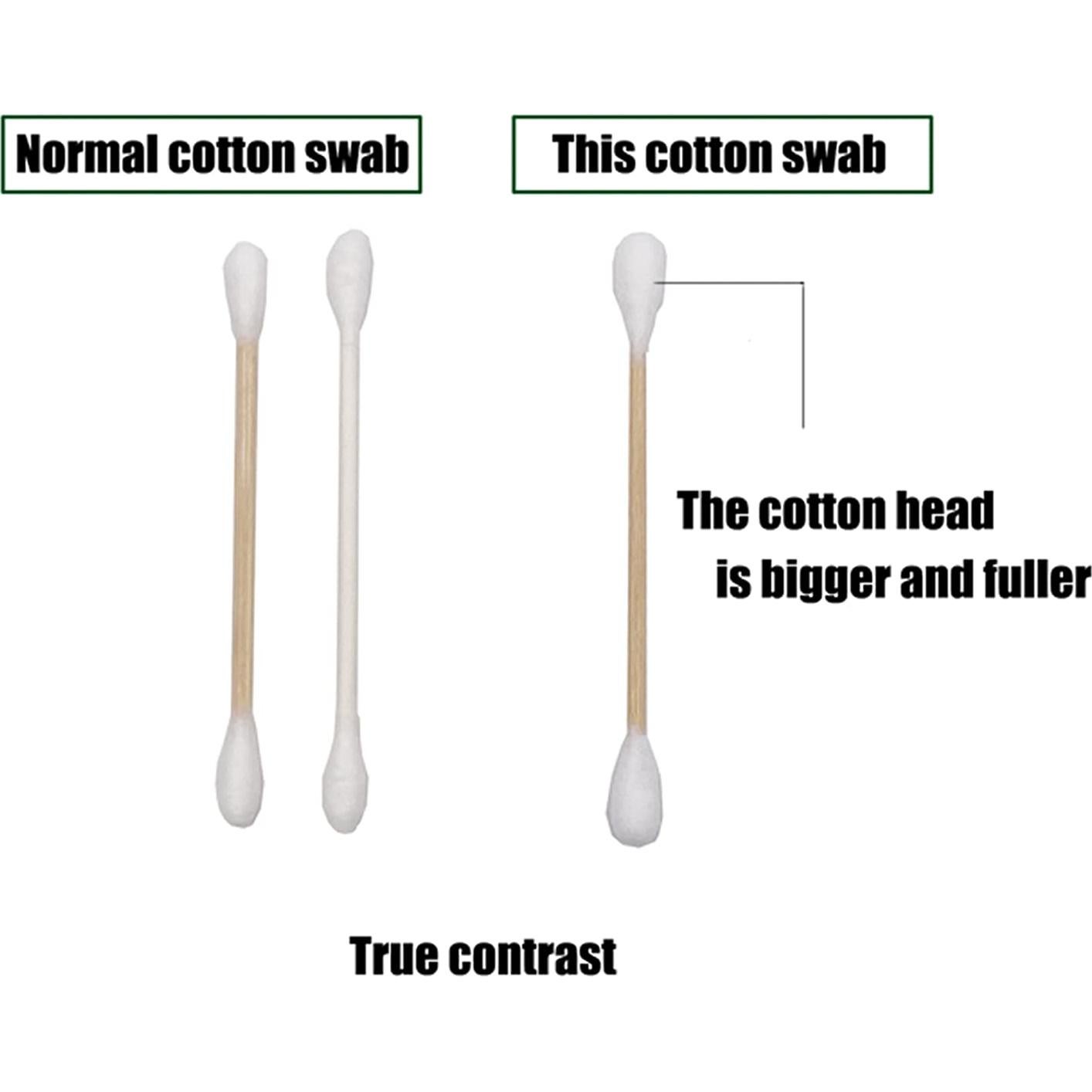 Hisopos de Algodón XL 252pcs Bambú Orgánico Biodegradable