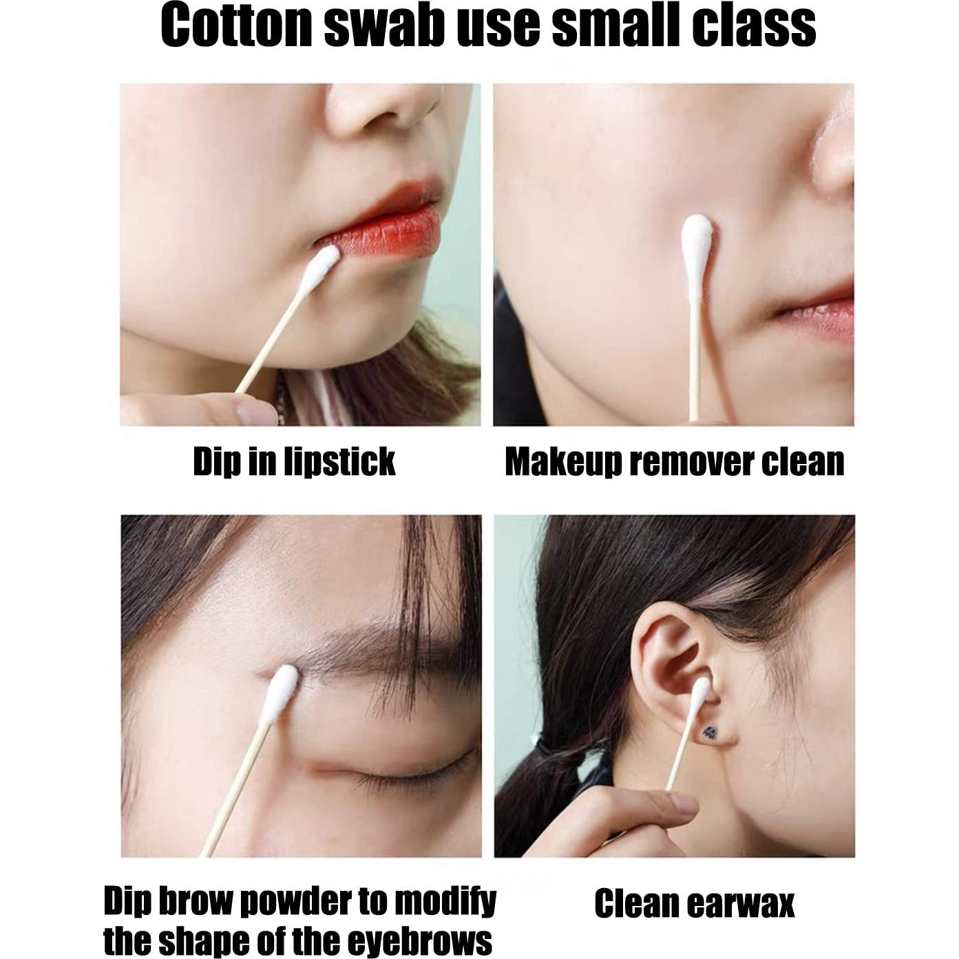 Hisopos de Algodón XL 252pcs Bambú Orgánico Biodegradable