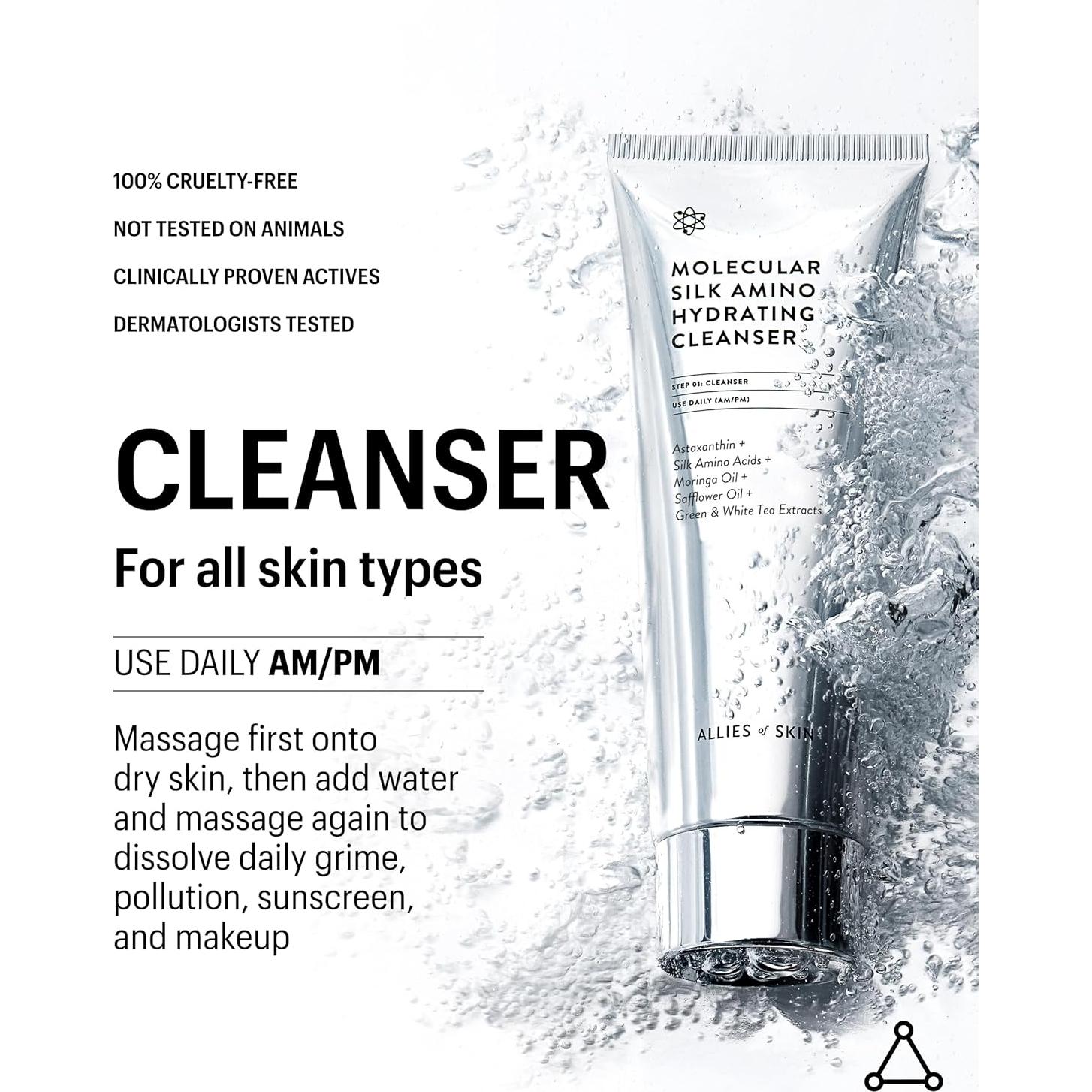 Limpiador Hidratante Aliados de la Piel 100 ml - Aminoácidos de Seda