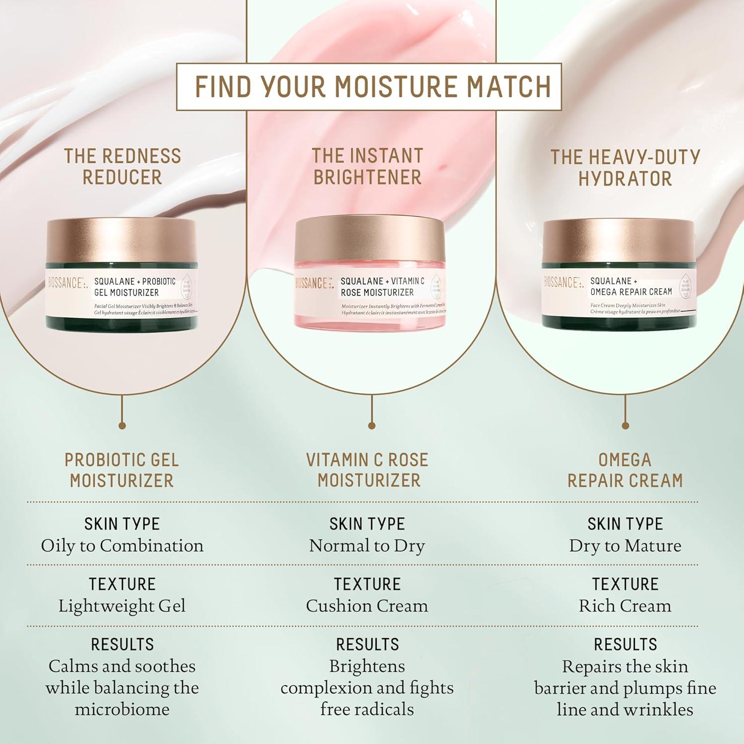 Crema Facial Ultra Hidratante Biossance 48.2g - Squalane y Omega