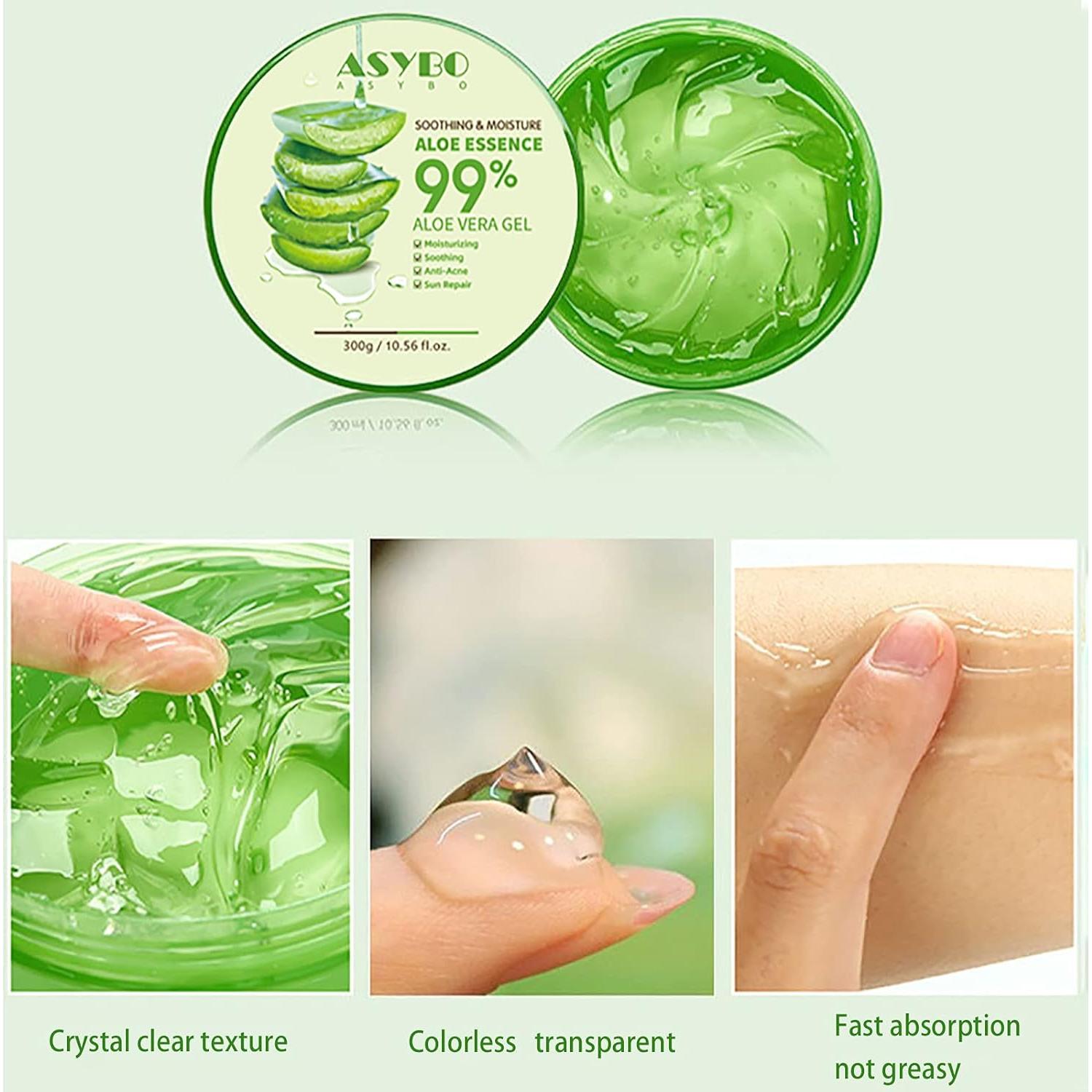 Gel Natural de Aloe Vera 300 ML ASYBO - Hidratante y Calmante