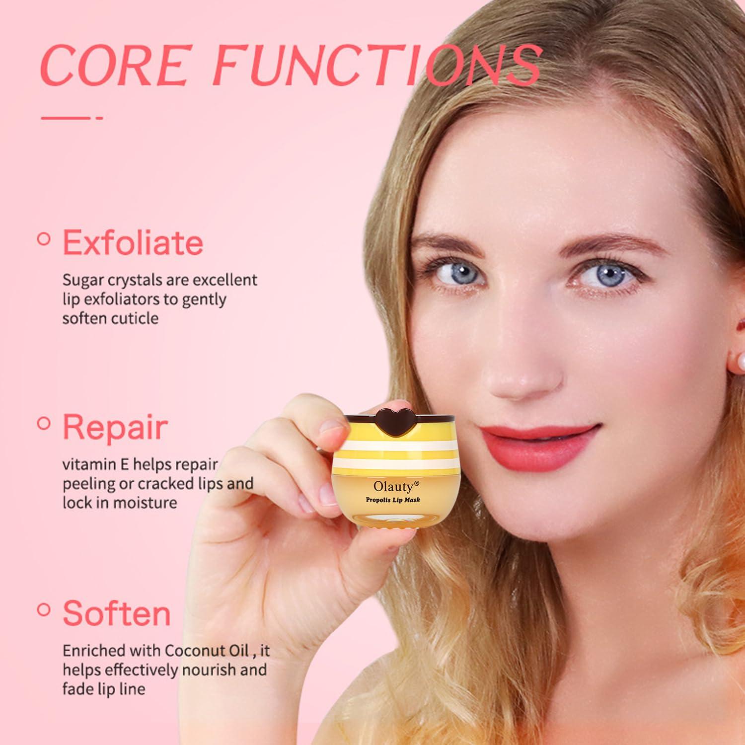 6 PCS Balsamo Labial de Abeja Miniling - Hidratante y Exfoliante